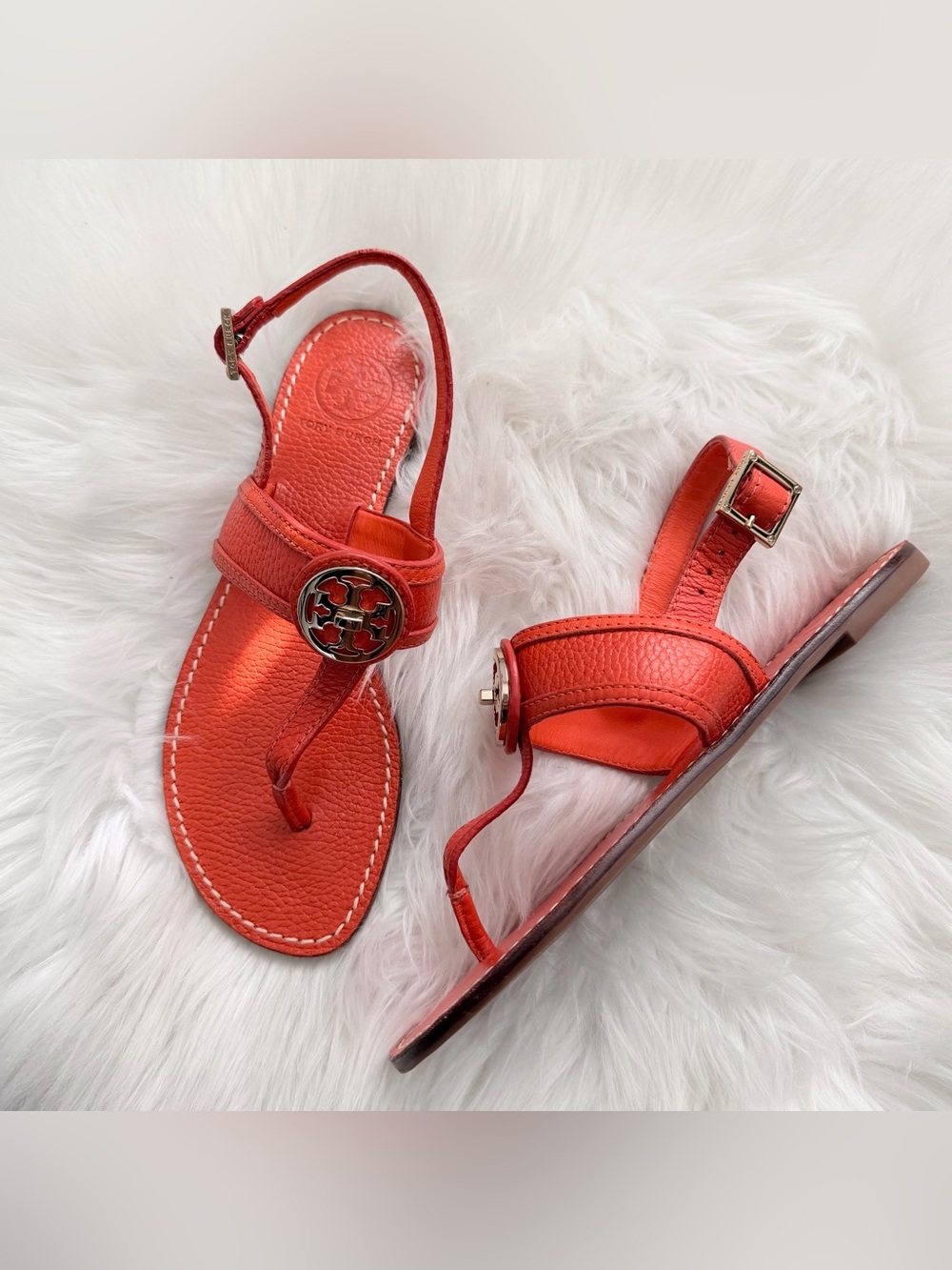 NWOT Tory Burch Selma Slingback T‑Strap Sandals - Picture 2 of 8